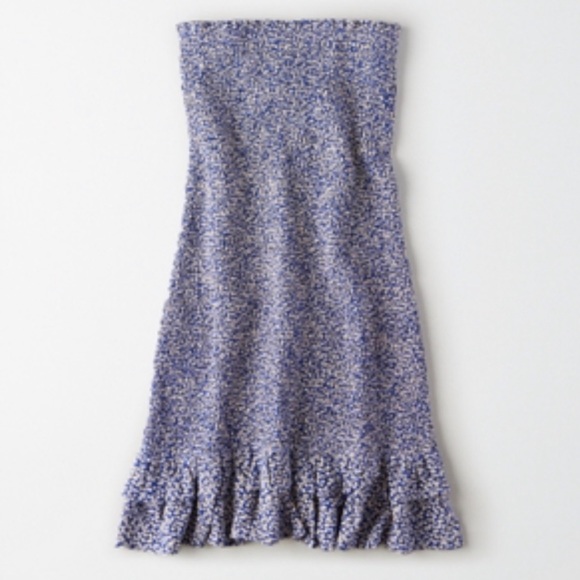 American Eagle Smocked Dress in BLUE - Picture 2 of 3